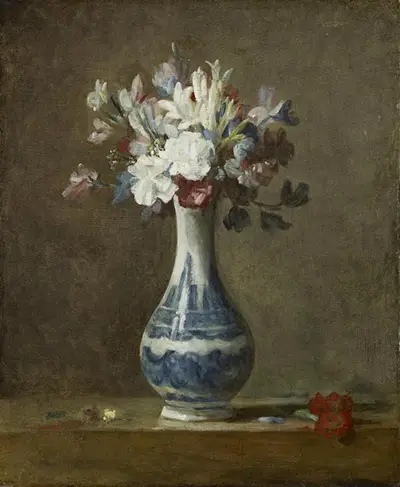 A Vase of Flowers Jean-Baptiste-Simeon Chardin